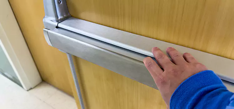 Installing a Push Bar on a Door Danville